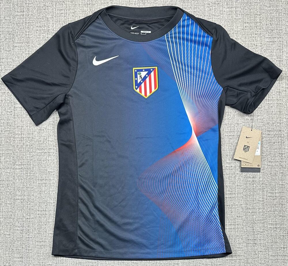 Atletico Madrid Shirt Mens M Soccer Nike Dri Fit Slim Fit 25/26 Pre-Match Slim